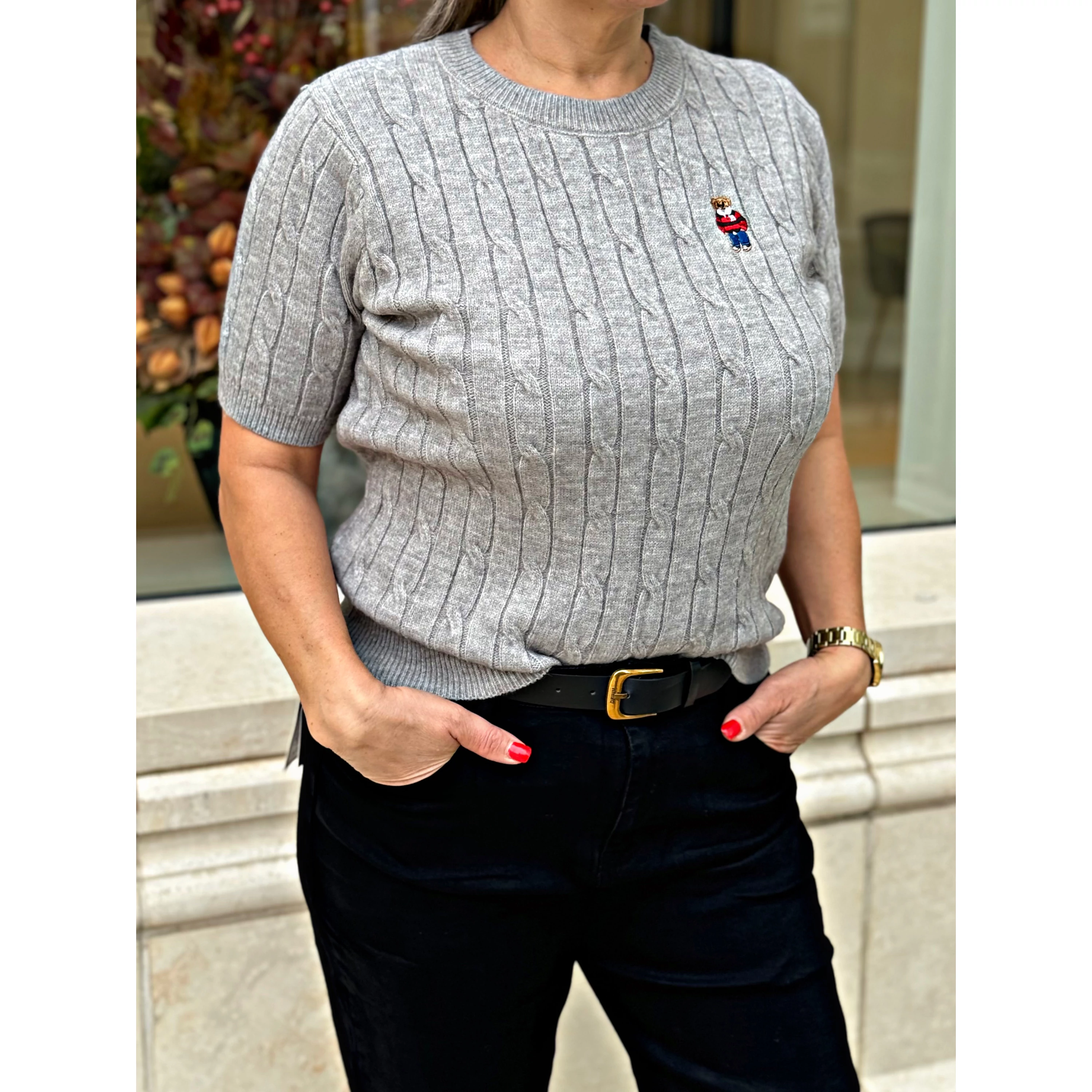 Moschno kötött felső – szürke Moschno kötött felső – szürke