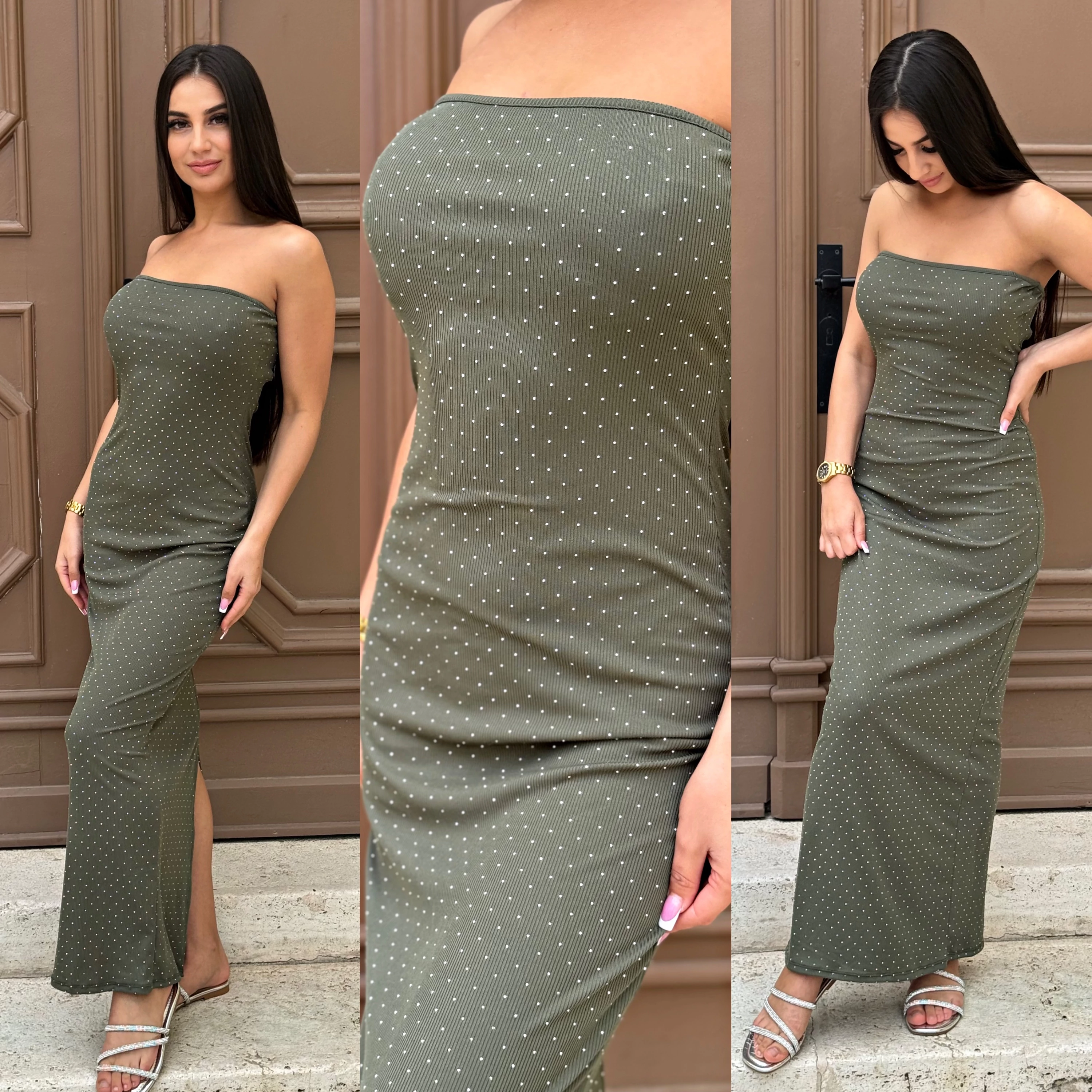 Shine Tube Maxi Ruha – Khaki