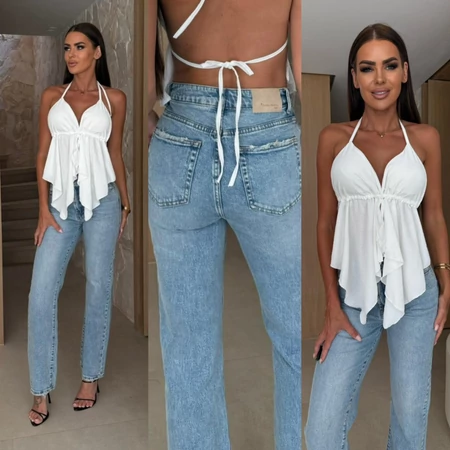 Ariana top – hátul megkötős nyári ejtett női top