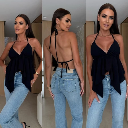 Ariana top – hátul megkötős nyári ejtett női top