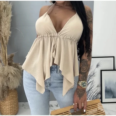 Ariana top – hátul megkötős nyári ejtett női top