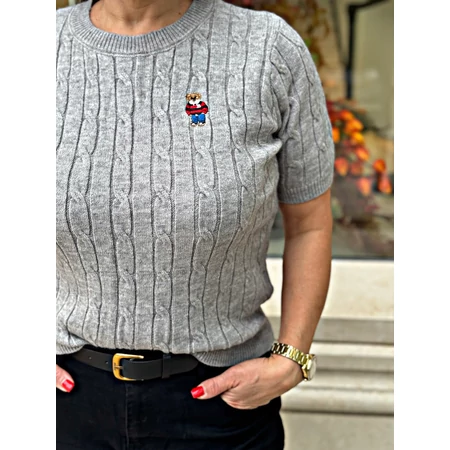 Moschno kötött felső – szürke