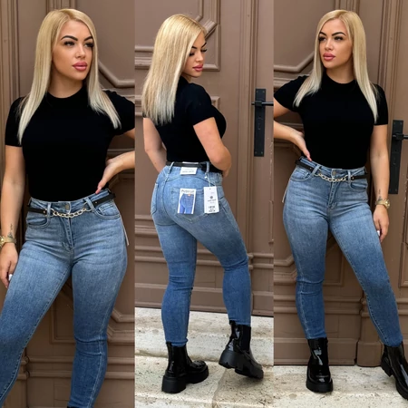 Női fekete kötött felső