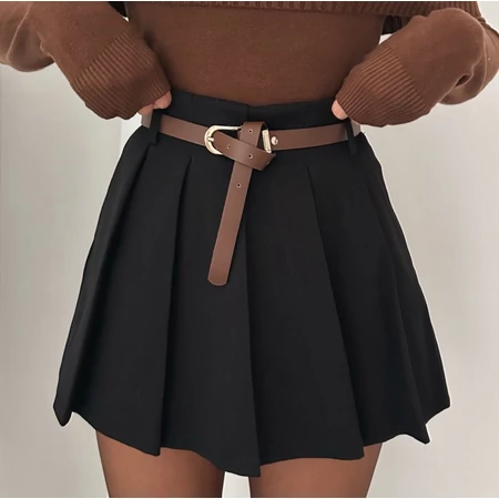 FEKETE SZOKNYA-NADRÁG ÖVVEL – ELEGÁNS ÉS PRAKTIKUS DARAB | MYFASHION