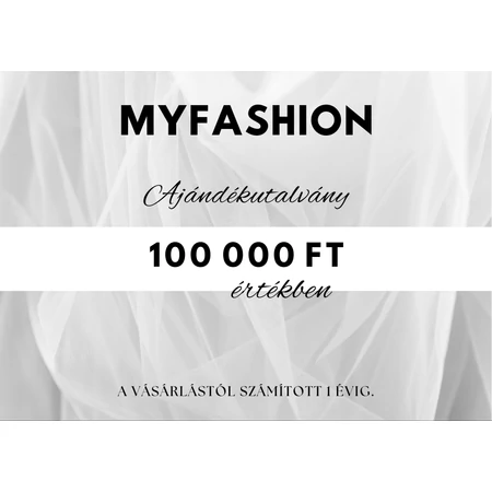 Myfashion Ajándékutalvány – 1 évig felhasználható