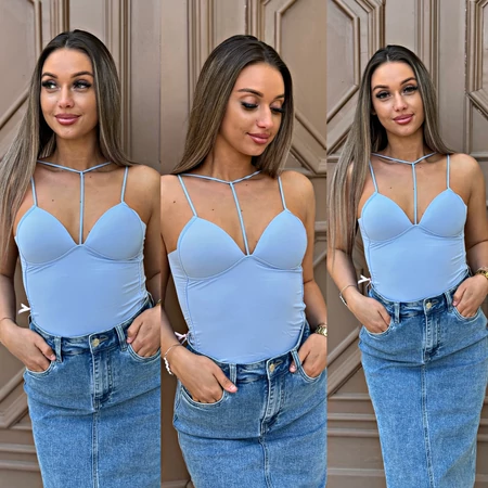 Vera Strap top – Dekoltált női felső push-up hatással | XS–S–kisebb M méret