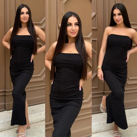 Shine Tube Maxi Ruha – Fekete
