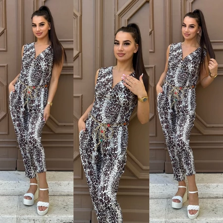 Savanna Wild leopárdmintás női overál – XS–L méretre