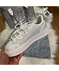 Kép 2/4 - Strasszköves fehér sneaker